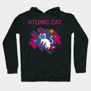 Atomic cat in outer space Hoodie